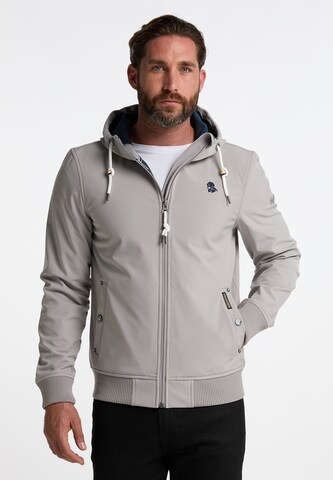 Schmuddelwedda Funktionsjacke in Grau: Vorderseite