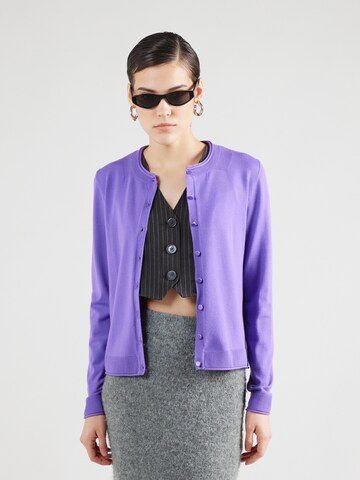 Sisley Cardigan i lilla: forside