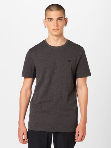 T-Shirt fonctionnel 4F en gris : devant