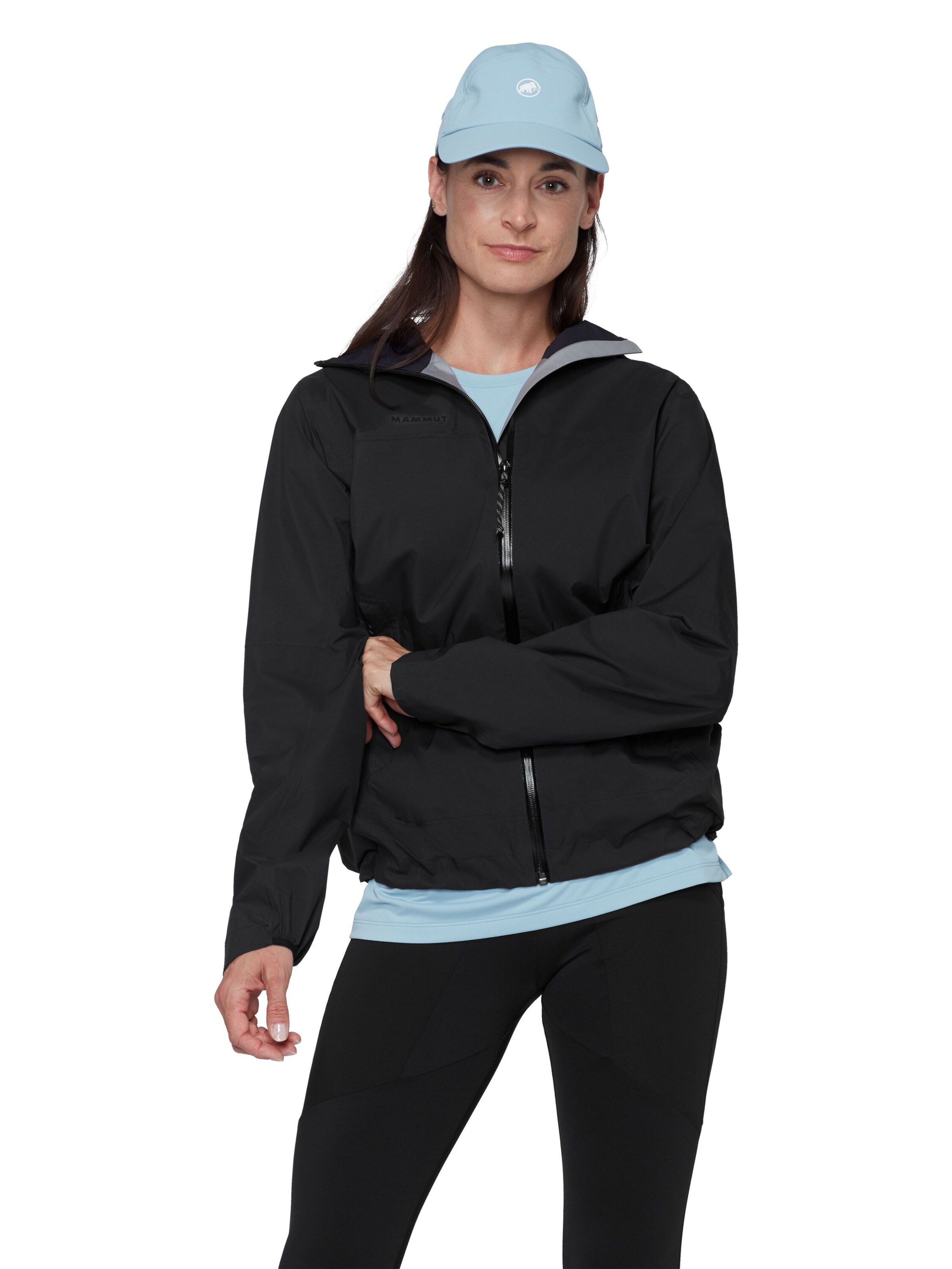 MAMMUT Outdoor Jacket in Black: front