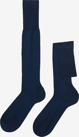 CALZEDONIA Knee High Socks in Blue: front