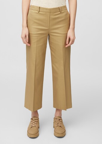 Marc O'Polo Loose fit Pleated Pants 'Vansi' in Beige: front