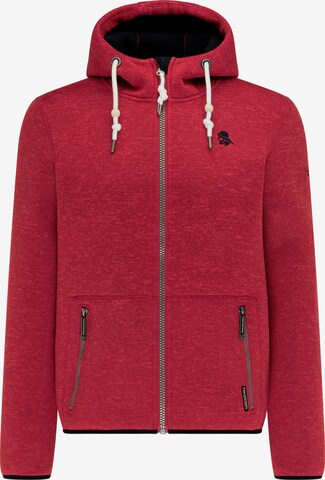 Schmuddelwedda Fleece Jacket in Red: front