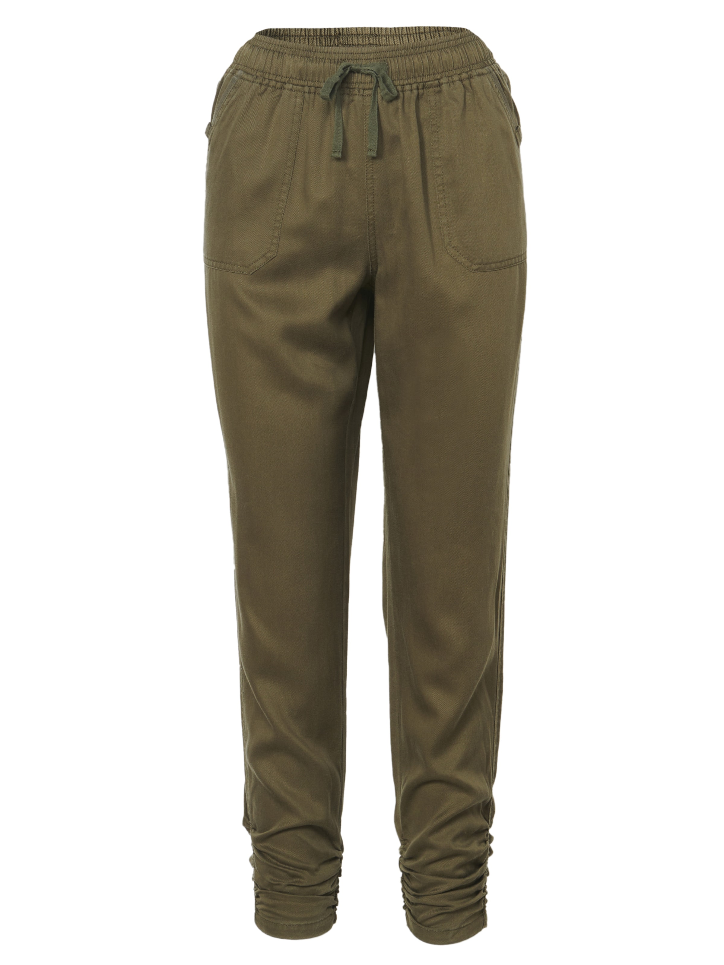 KOROSHI Tapered Jeans i grøn: forside