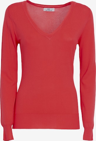 Influencer Pullover in Rot: predná strana