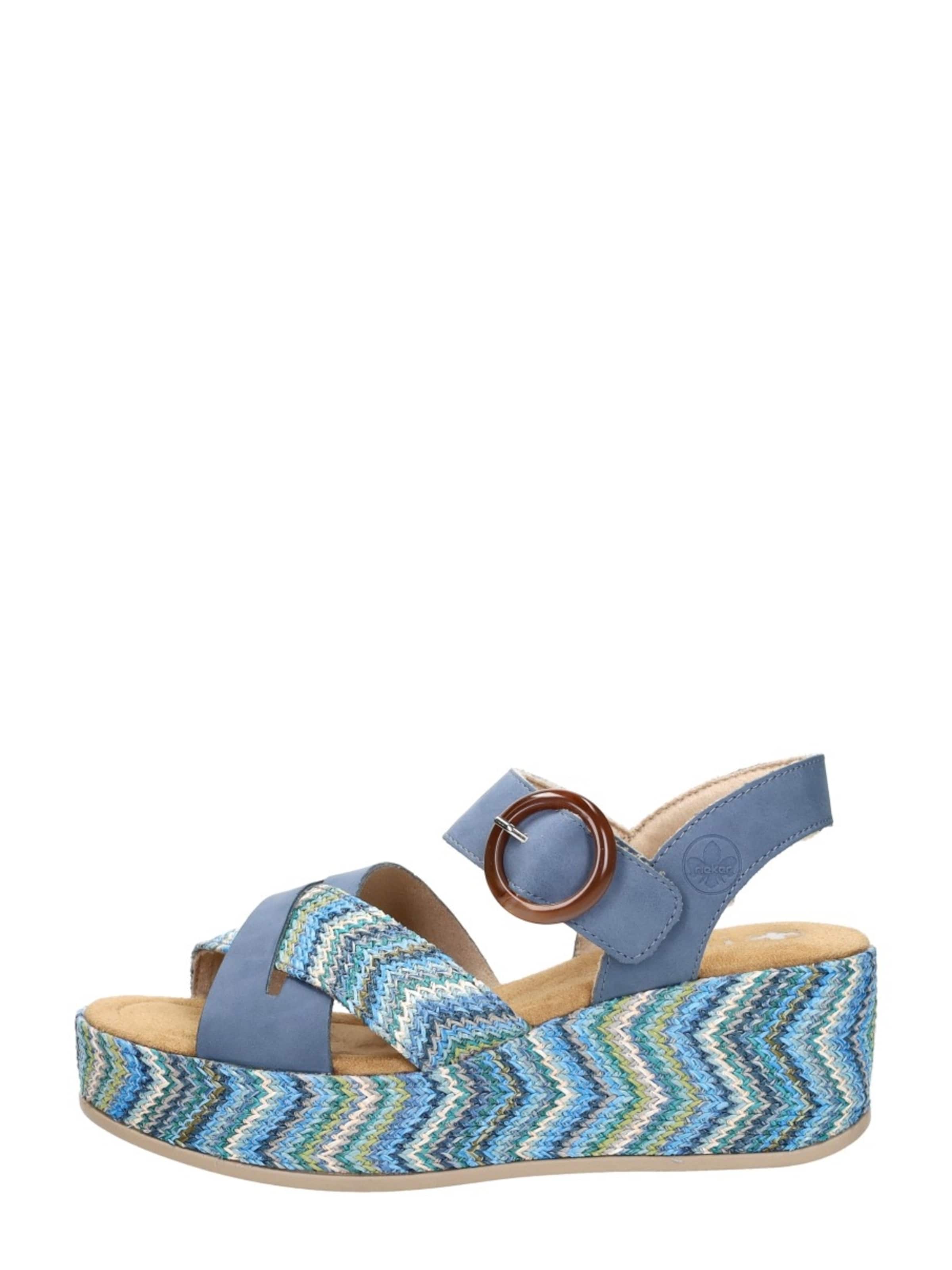 Rieker Sandaal 'Sandalen Hak' in Blauw