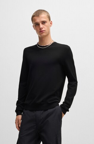 HUGO Sweater ' San Cody-CV ' in Black: front