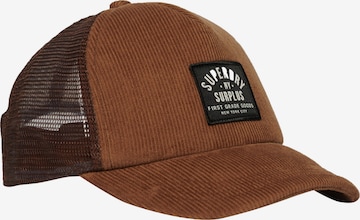 Superdry Cap in Brown: front