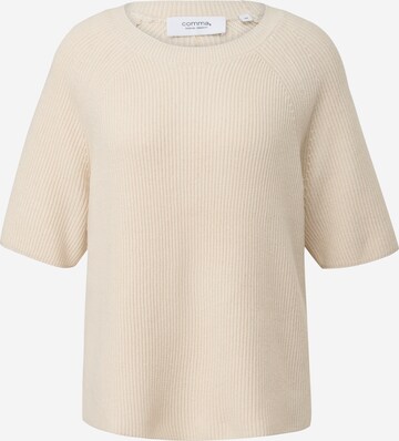 Pull-over COMMA en beige : devant