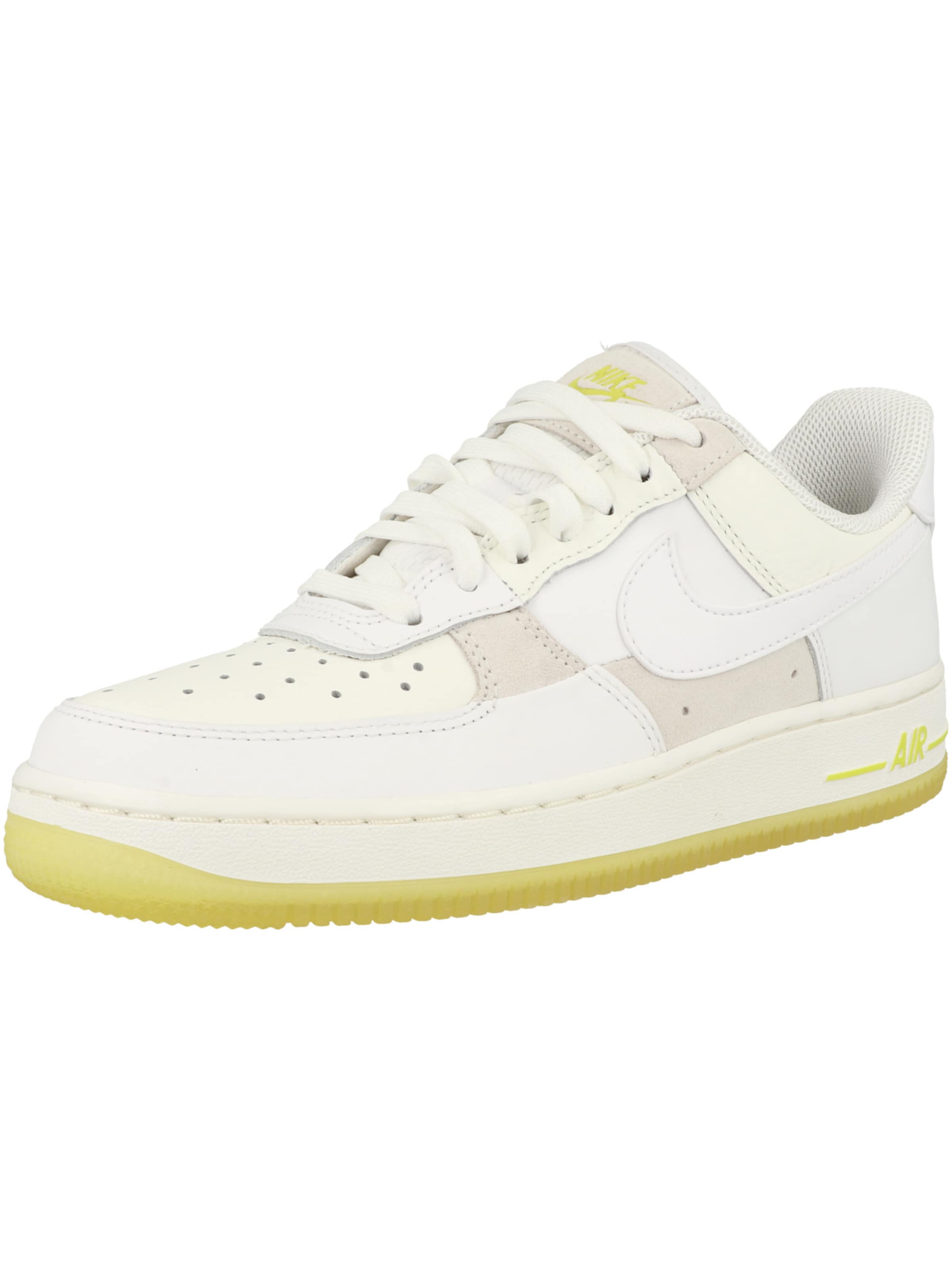 Nike Sportswear Sneakers laag ' Air Force 1 '07' in de kleur Geel / Wit, Productweergave