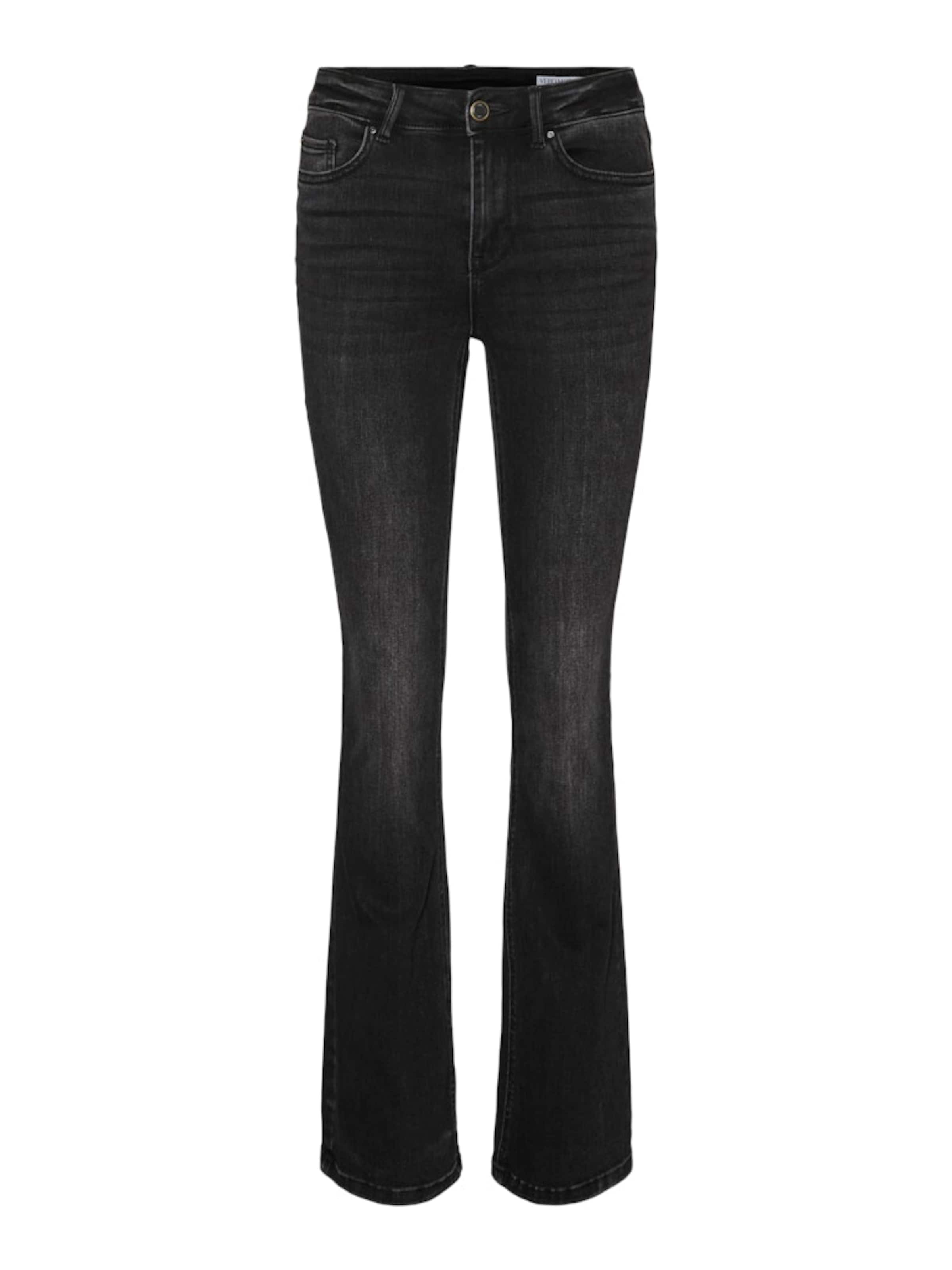 VERO MODA Rozšírený strih Džínsy 'FLASH' - Čierna: predná strana