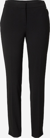 COMMA Slim fit Chino Pants in Black: front