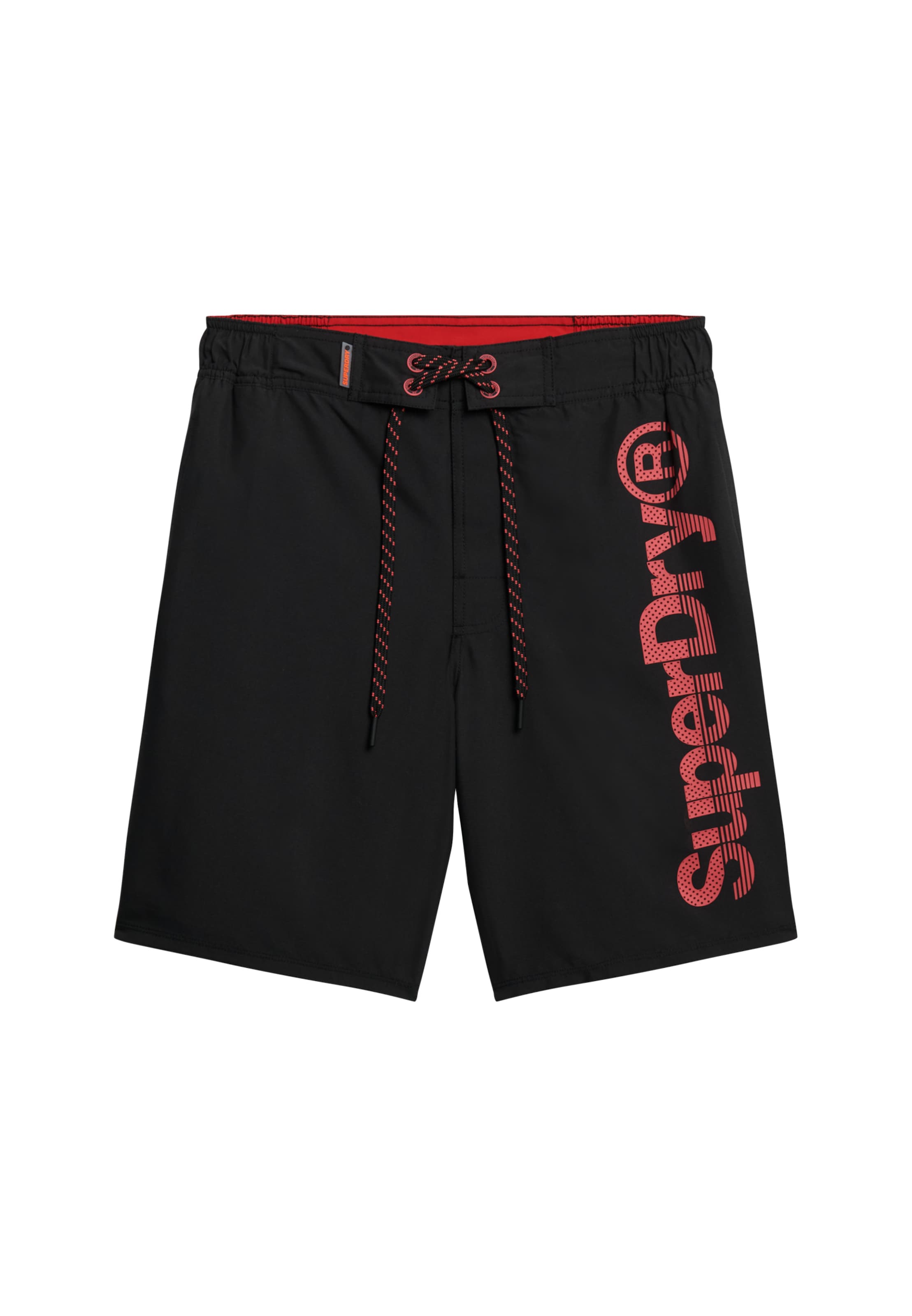 Superdry Boardshorts in Zwart: voorkant