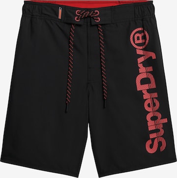 Superdry Swimming Trunks in Black: front
