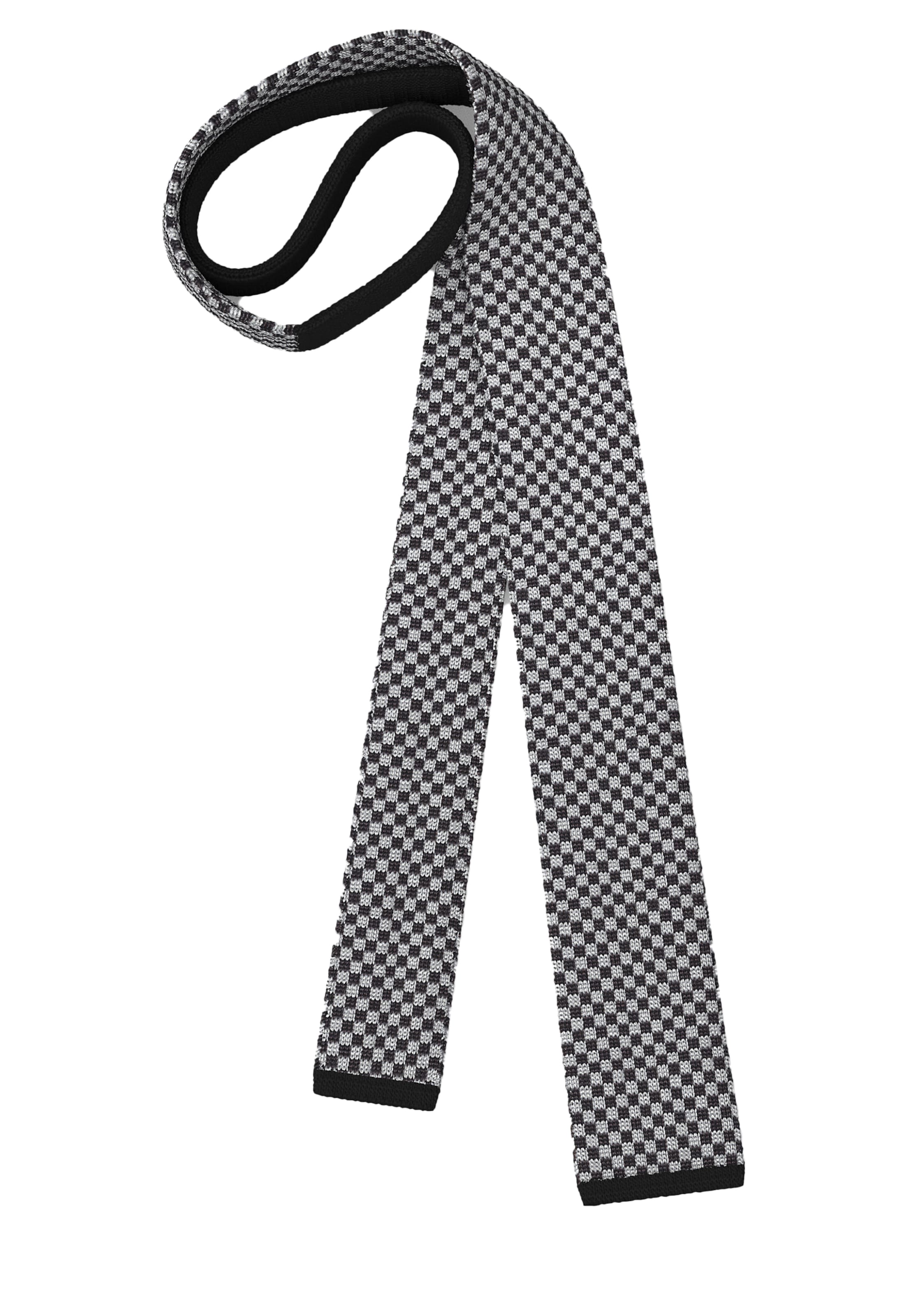 HUGO Strickkrawatte in Schwarz: Vorderseite