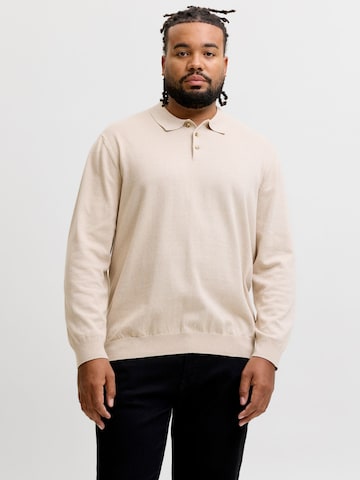 Pull-over JACK & JONES en beige : devant