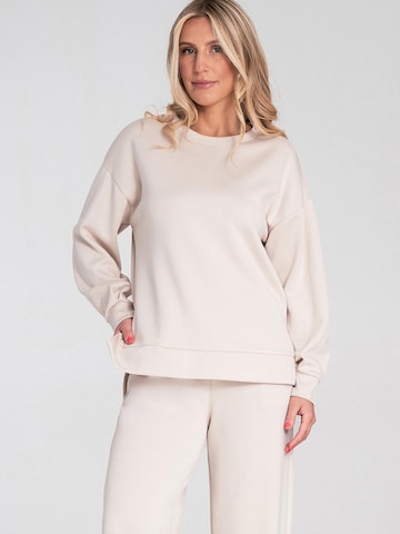 Sweat-shirt 'M1203' Figl en beige