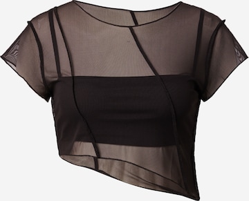 VIERVIER Shirt 'Sena' in Schwarz: predná strana