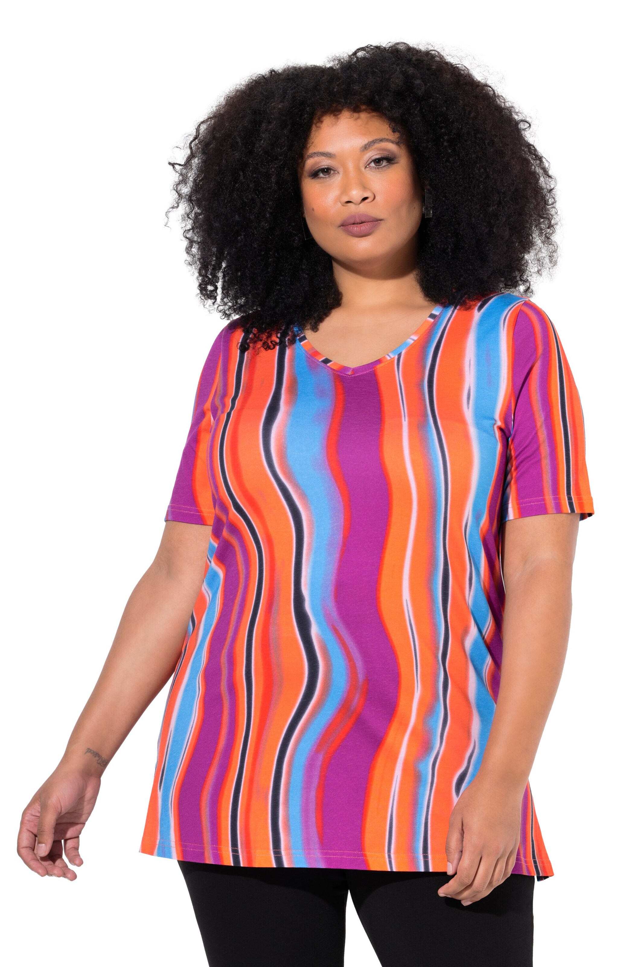 Ulla Popken Shirt in Gemengde kleuren: voorkant