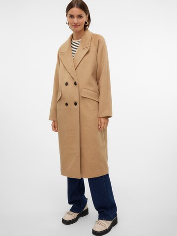 VERO MODA Between-seasons coat 'HARPER' in Brown: front