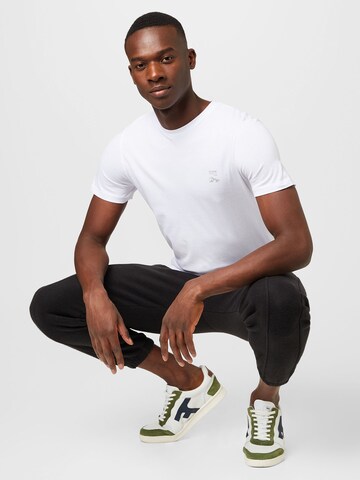 T-Shirt 'MAPPING' JACK & JONES en blanc