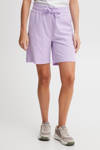 Oxmo Regular Pants 'Daniella' in Purple: front