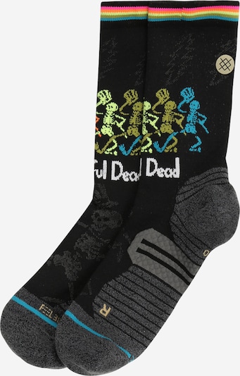 Stance Sports socks 'DANCING DEAD' in Turquoise / Kiwi / Neon pink / Black / White, Item view