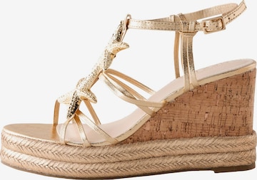 Next Remmisandaalit 'Forever Comfort' värissä kulta: etupuoli