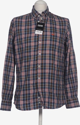 FYNCH-HATTON Button Up Shirt in M in Blue: front