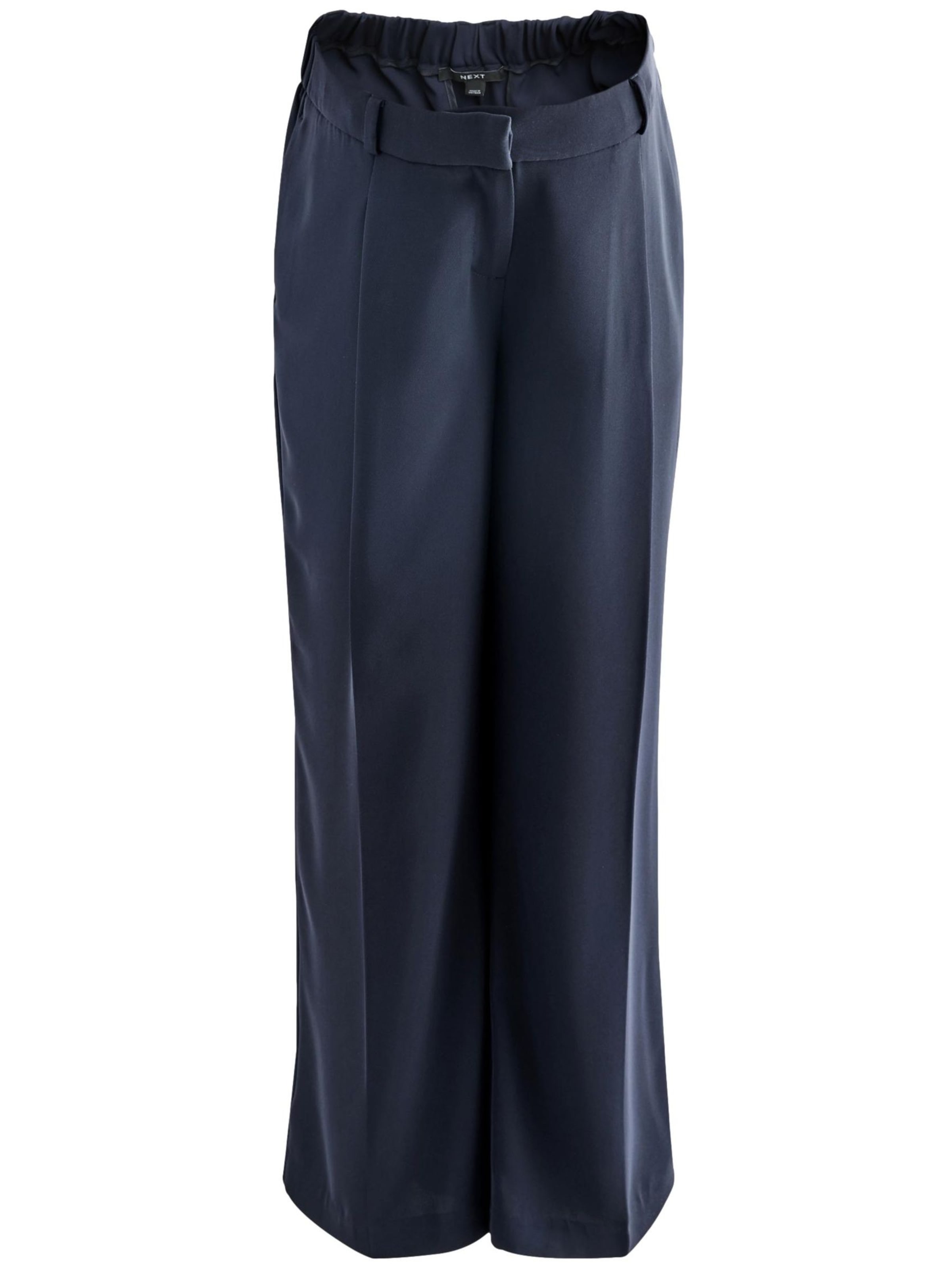 mėlyna Next Laisvas Klostuotos kelnės: priekis