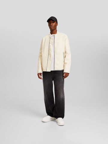 Veste mi-saison Bershka en blanc