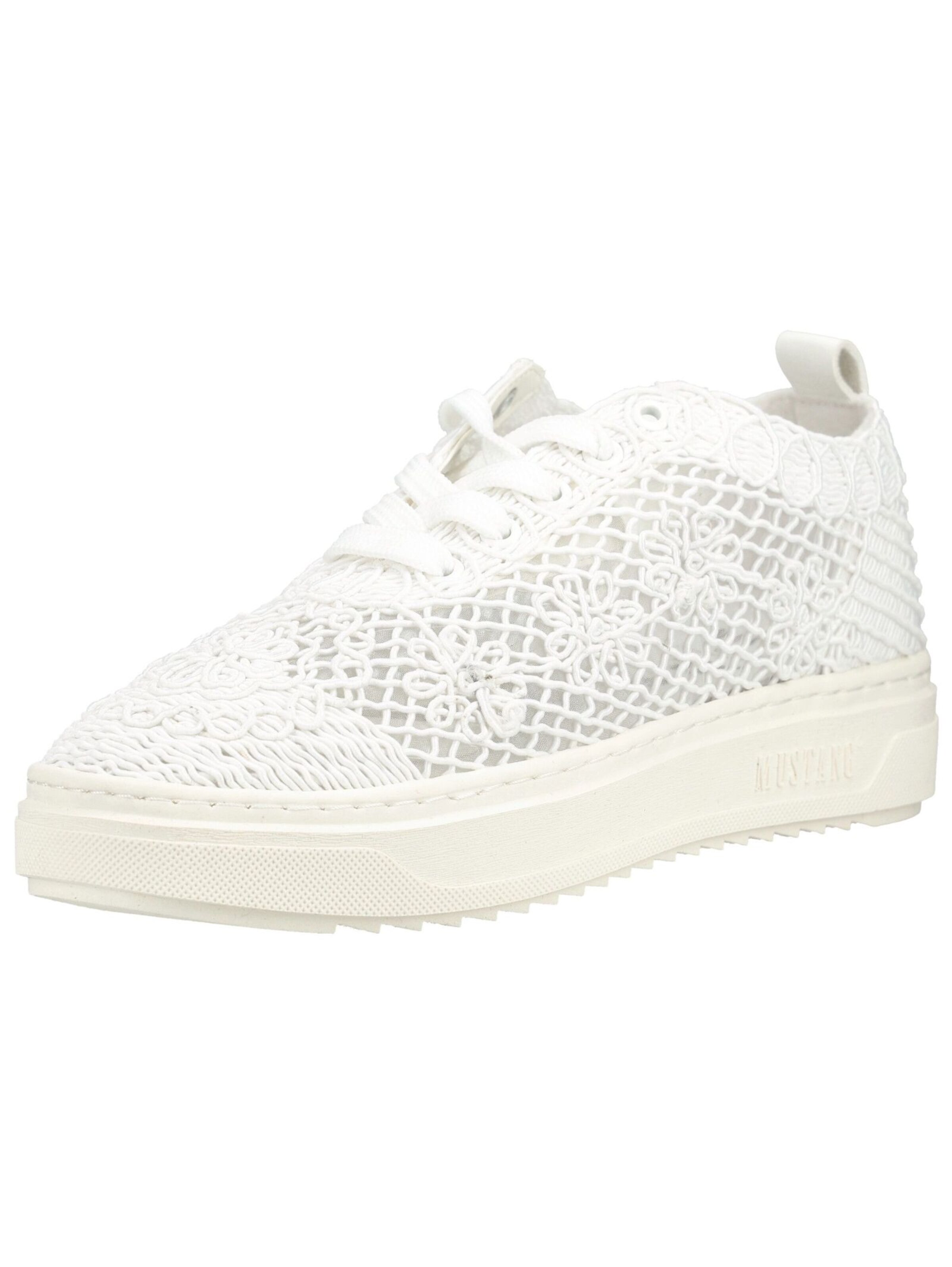 MUSTANG Sneakers laag in Wit: voorkant