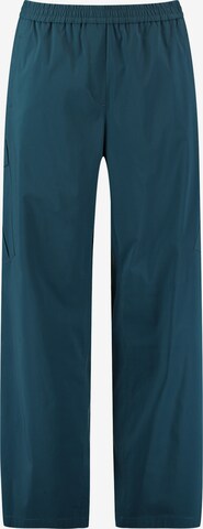 SAMOON Wide leg Cargo trousers in Blue: front