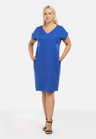 Karko Sheath Dress ' KAJETANA ' in Blue