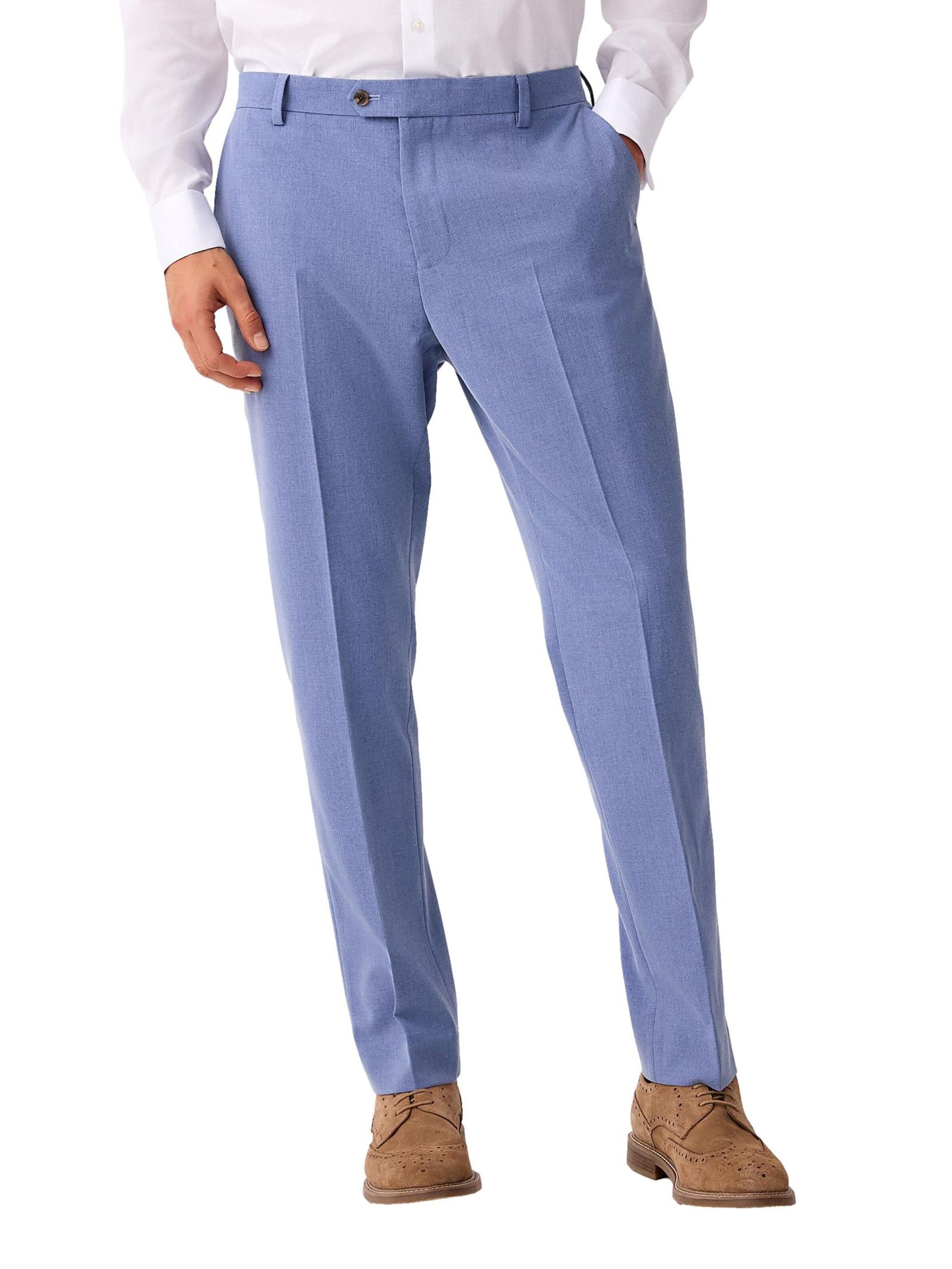 Next Slimfit Hose in Blau: Vorderseite