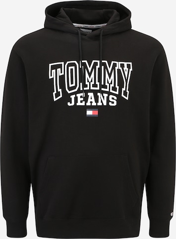 Tommy Jeans Plus - Sweatshirt em preto: frente