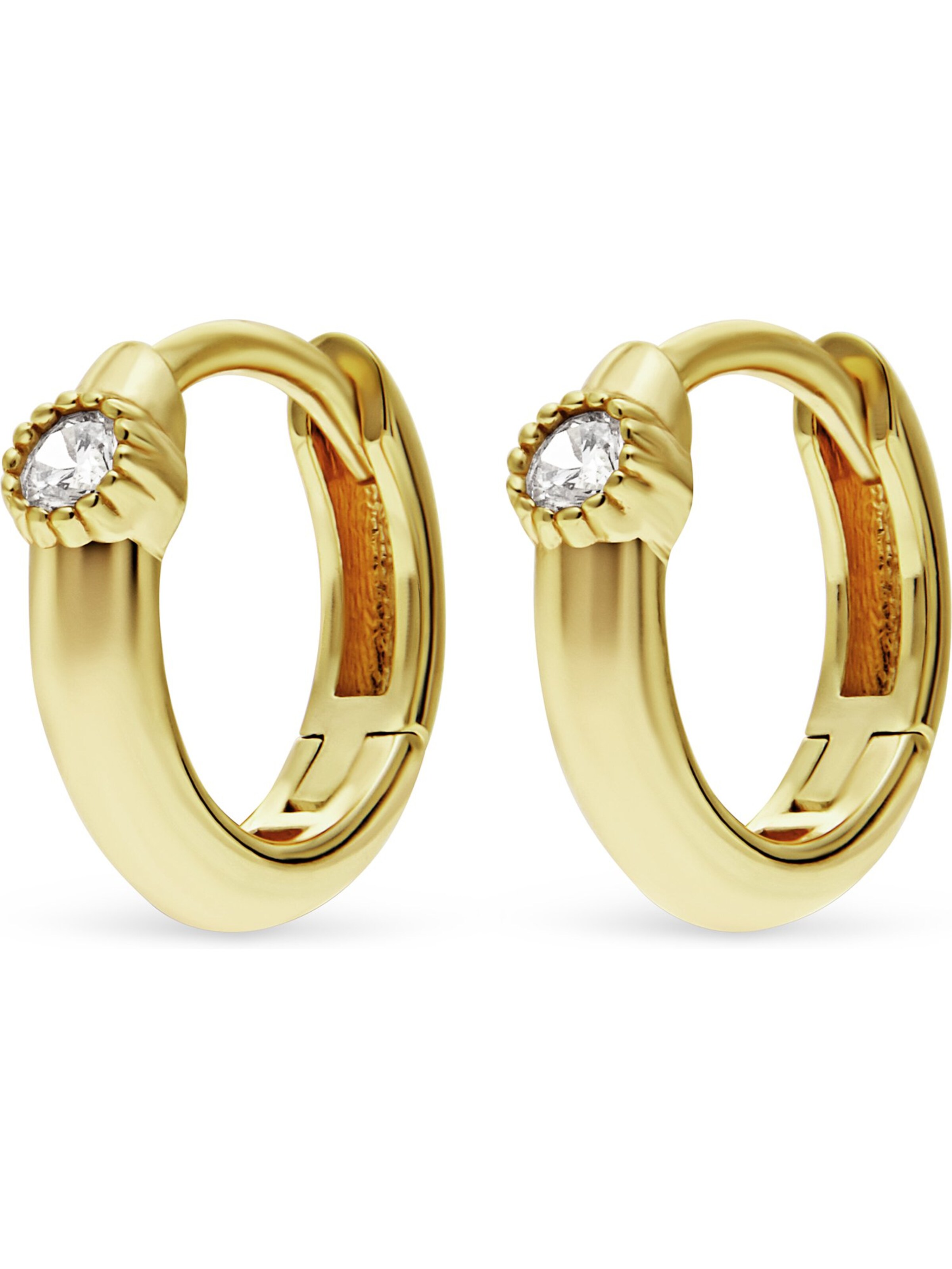 FAVS Earrings in Gold: front