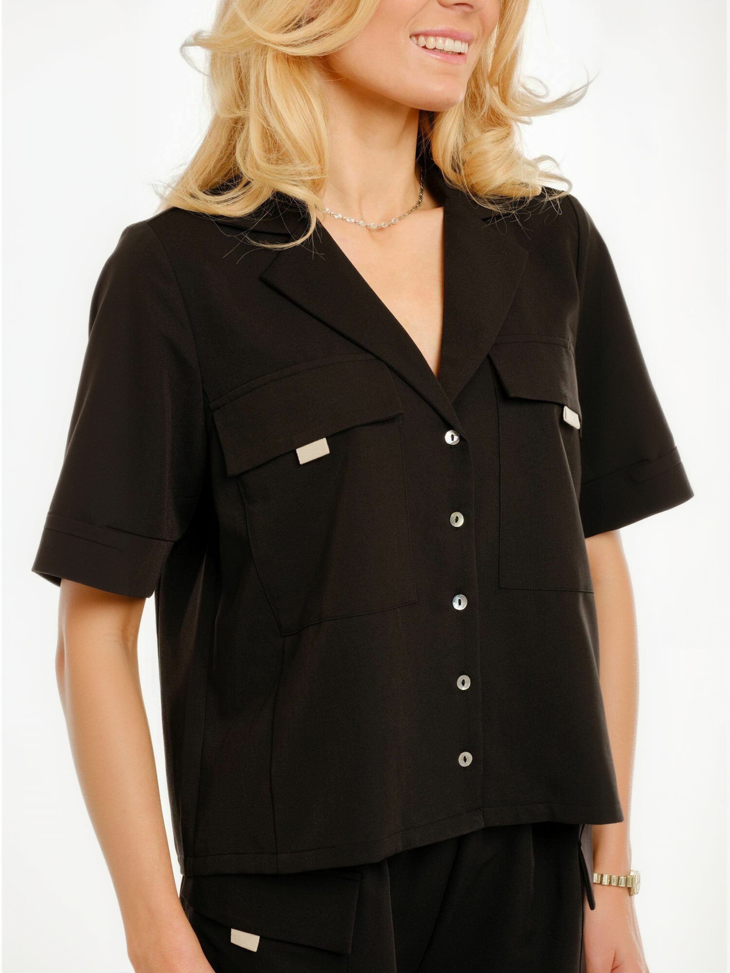 Haut ' PANNA ' Liberte Essentiel en noir
