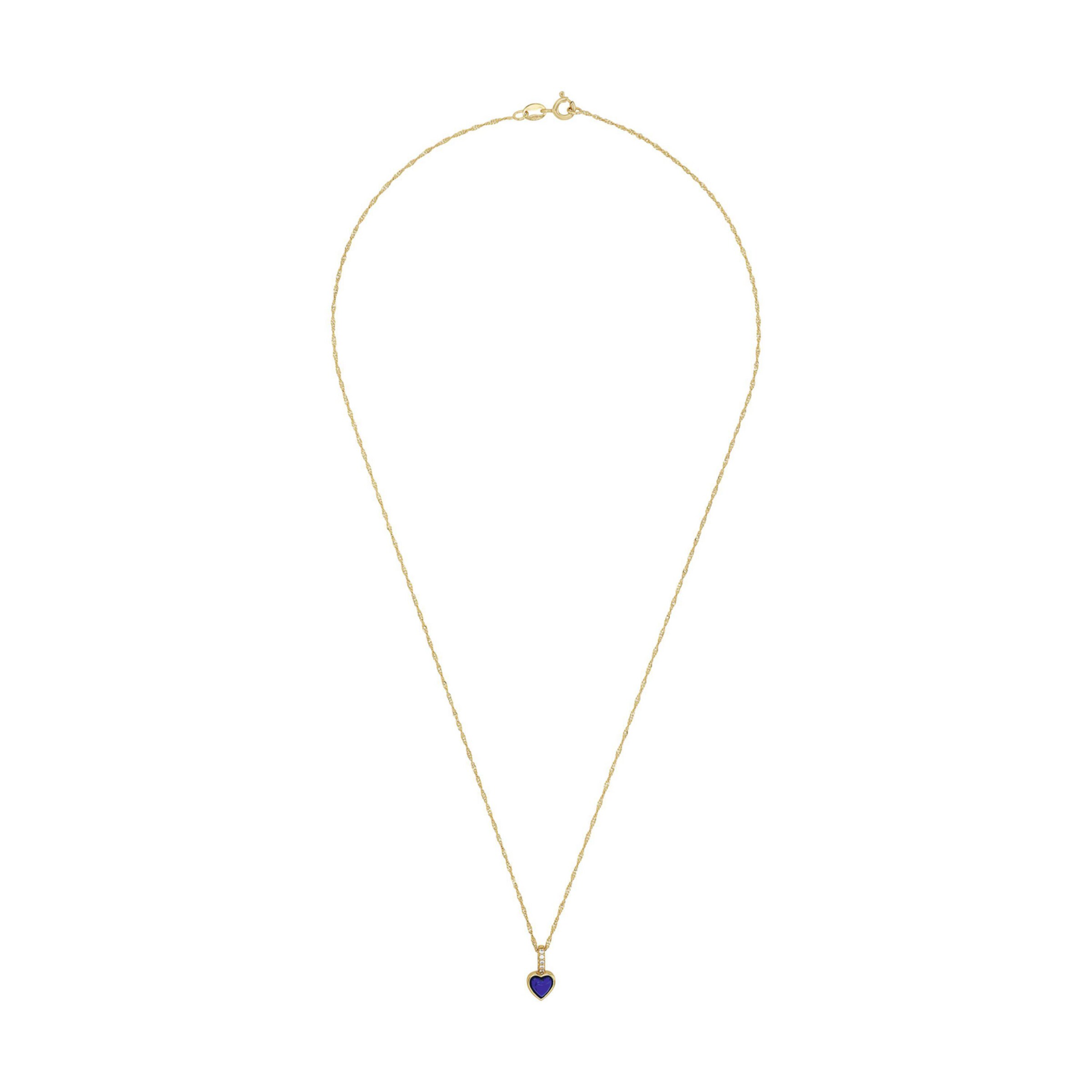 AMOR Necklace in Silver: front