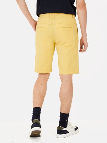 CAMEL ACTIVE Regular Chinoshorts aus Baumwolle mit Stretch in Gelb