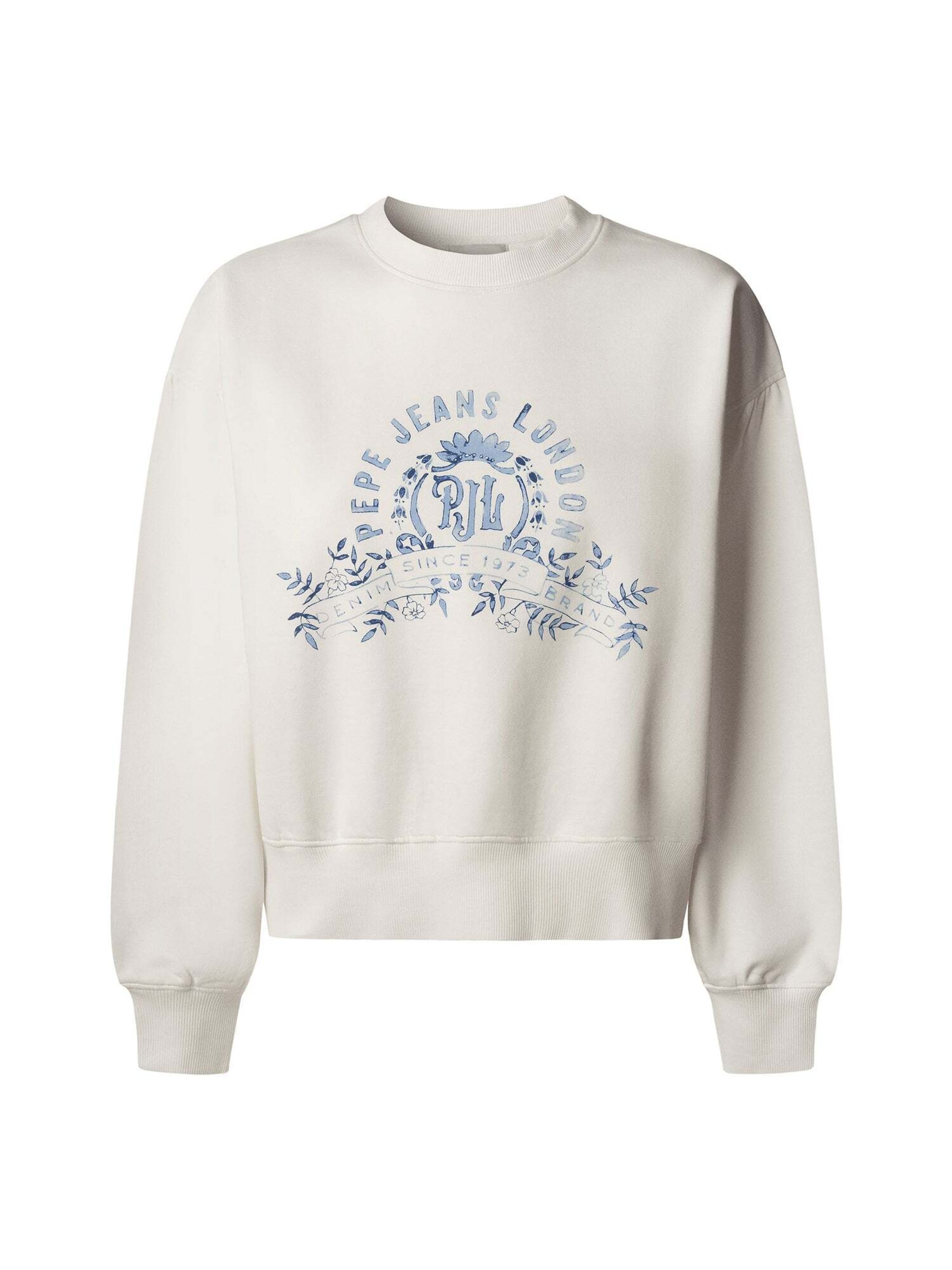 Felpa 'Malvec' di Pepe Jeans in bianco: frontale