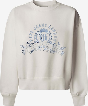 Pepe Jeans Sweatshirt 'Malvec' in Weiß: Vorderseite