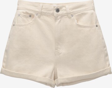 Pull&Bear Regular Shorts in Beige: predná strana