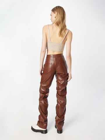 Misspap Regular Broek in Bruin