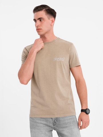 Ombre Shirt in Beige