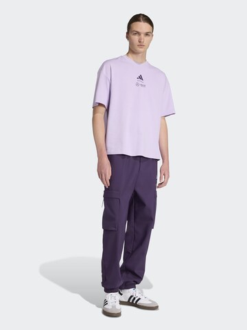 ADIDAS PERFORMANCE Tapered Sports trousers 'Mercedes - AMG Petronas Formula One Team' in Purple: front