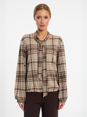 Ana Alcazar Shirt ' Enlove ' in Brown: front
