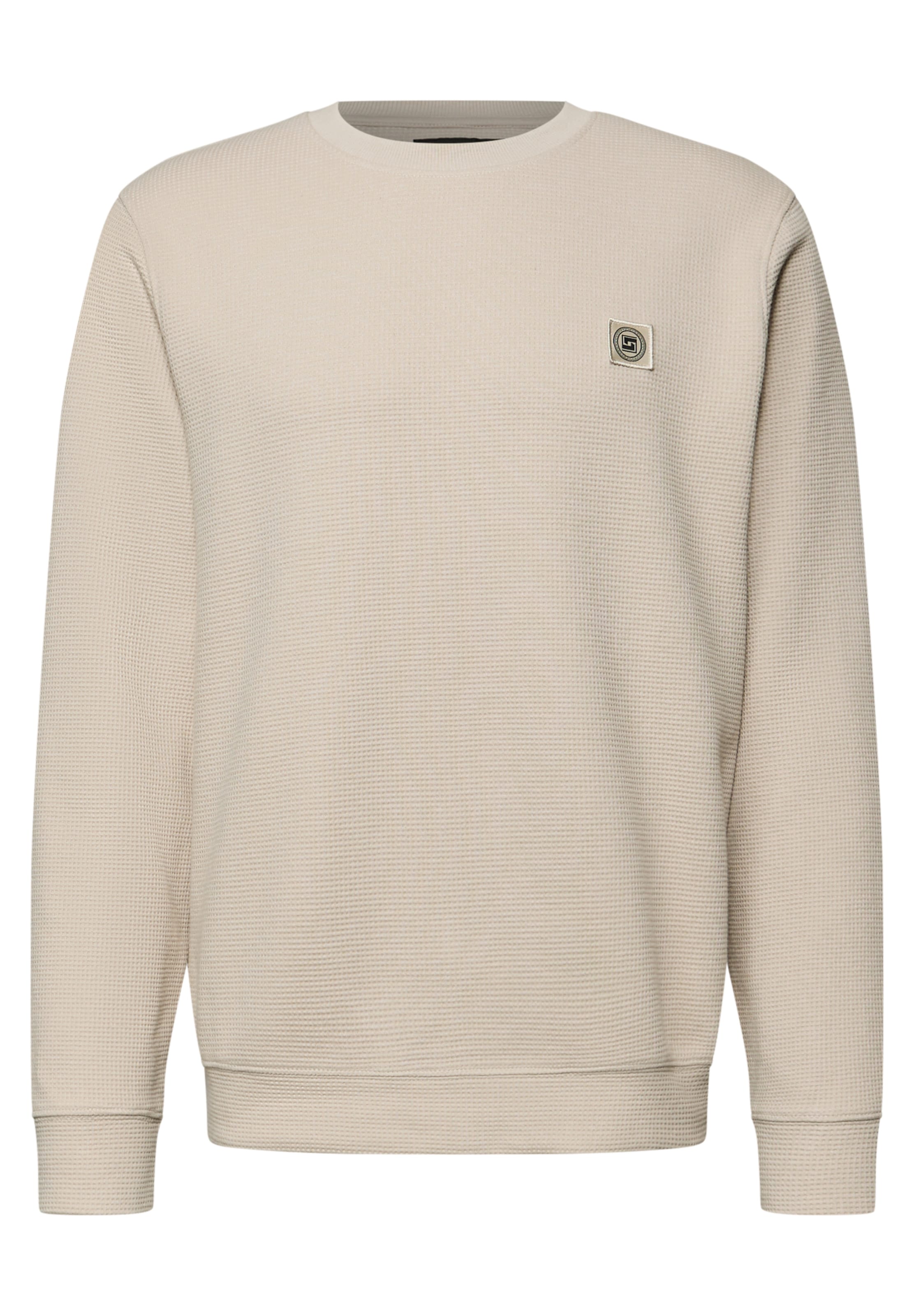 Street One MEN Sweatshirt in Beige: front