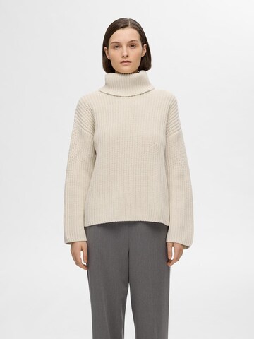 SELECTED FEMME Sweater 'SEFIKA' in Beige: front