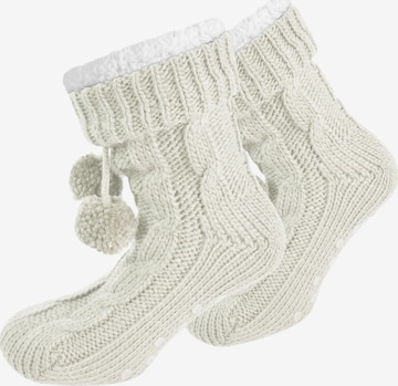 normani Socks in White: front